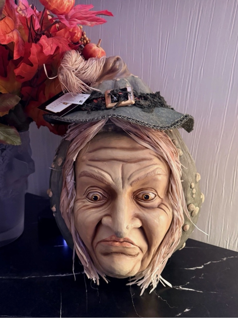 Katherine's Collection Halloween Party Wormwood Witch Hazel Pumpkin Figure $499